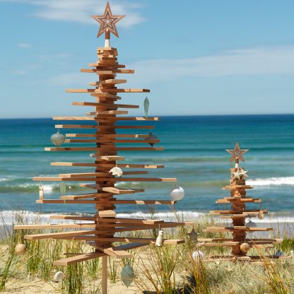 Recycled timber Christmas trees Melbourne Victoria Australia Eco Christmas